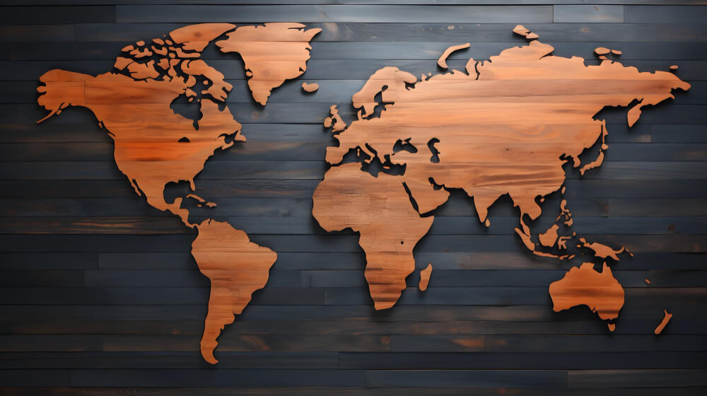 Drewniana mapa świata – dla kogo prezent?